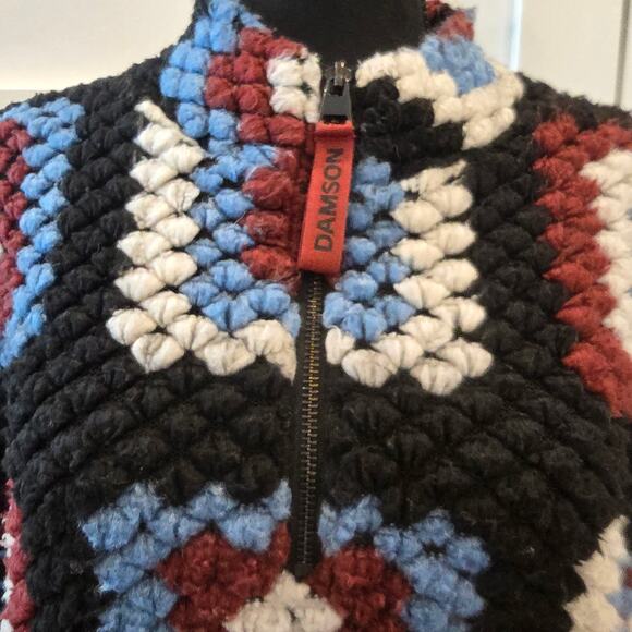 Damson Madder for Anthropologie Crochet Half Zip Pullover. Retails $160 - Picture 6 of 14